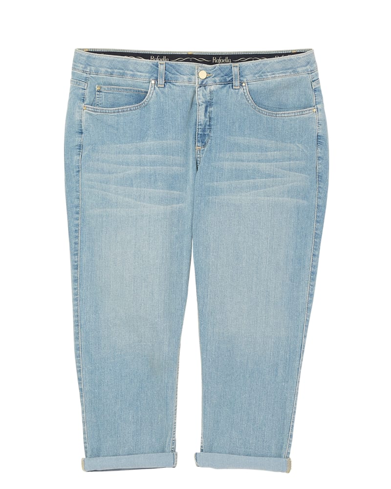 Front of plus size Tristen Denim Capri by Rafaella | Dia&Co | dia_product_style_image_id:126231